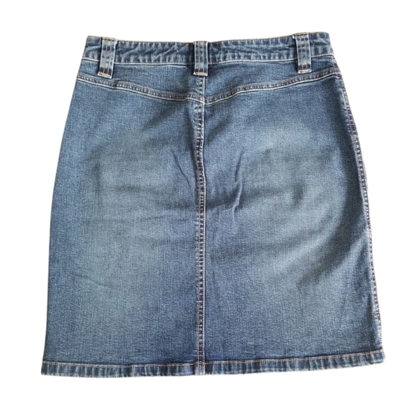 Old Navy Vintage Y2K Denim Skirt with Front Pockets - Picture 3 of 5